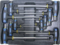 Набор Т-образных шестгранных ключей с пластиковой рукояткой 10пр. в ложементе в Сургуте